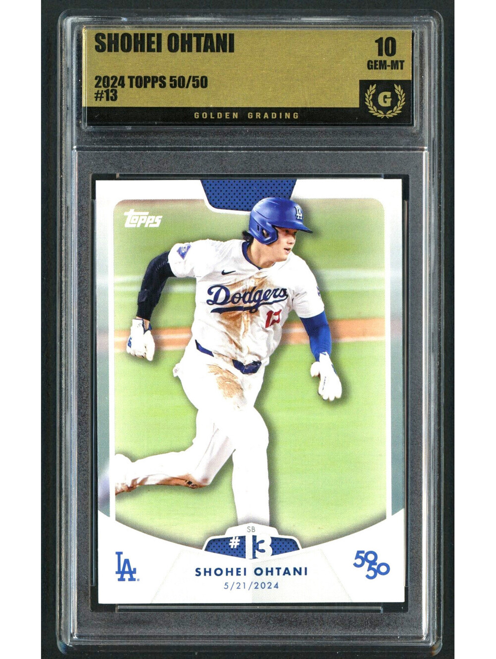 2024 Topps 50/50 Shohei Ohtani #26 (SB #13) Dodger Graded 10 Gem Mint
